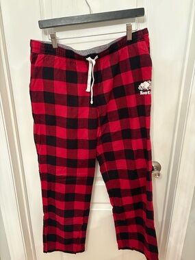 Roots Red & Black Buffalo-Check Pajama Bottoms